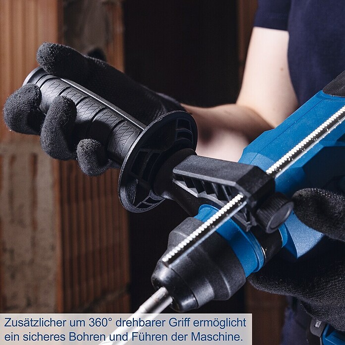 Scheppach IXES 20V Akku-Bohrhammer BC-RHD230-X (20 V, 2,2 J, Bohrfutter/Werkzeugaufnahme Elektromaschine: SDS-Plus-Aufnahme, Max. Schlagzahl: 5.500 /min) | BAUHAUS