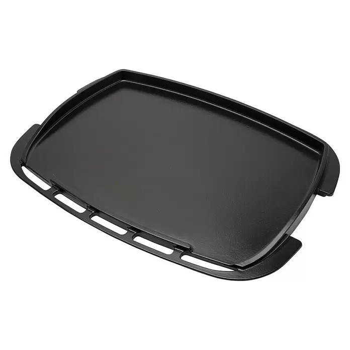 Weber Q Grillplatte Fullsize - Passend für: Weber Q 3200N+, Gusseisen - Schwarze, rechteckige Gusseisen-Grillplatte für den Herd.