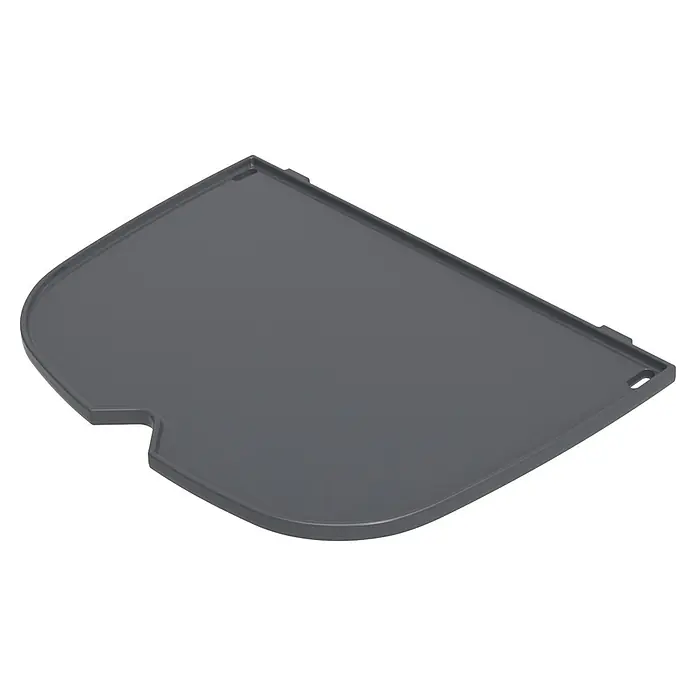 Weber Q Grillplatte Plancha - Passend für: Weber Q 1100N, Q 1200N, Gusseisen - Graue Eckablage zur Organisation von Badutensilien. Optimal für Dusche oder Badewanne, um Ordnung zu schaffen.