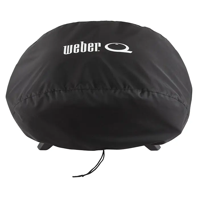 Weber Grill-Schutzhülle - Passend für: Weber Q2000N-Serie, 100% Polyester - Schwarze Weber Q Grillabdeckung mit weißem Weber-Logo. Schützt Ihren Grill vor Witterungseinflüssen und hält ihn sauber.