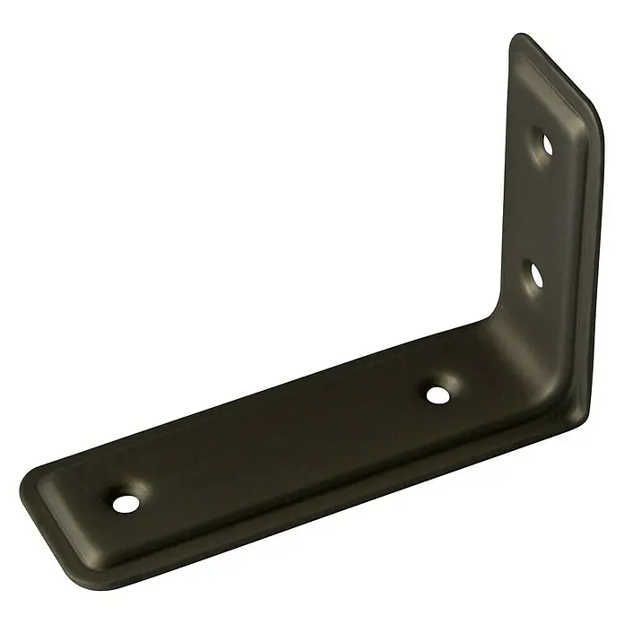 Stabilit Piconect-Winkel115 x 40 x 80 mm, Belastbarkeit: 65 kg, Stahlmatt - Winkelverbinder aus Metall in dunkler Farbe mit mehreren Befestigungslöchern für eine stabile Verbindung von Bauteilen.