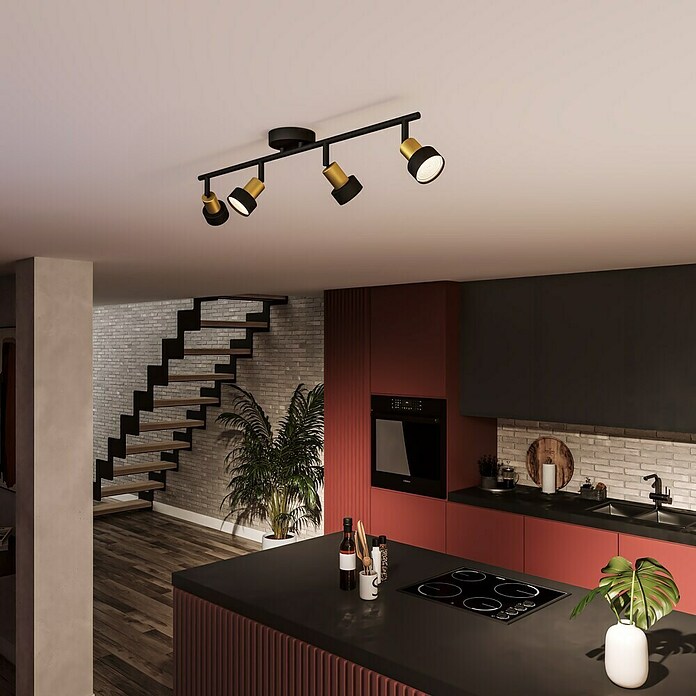 Philips Regleta Conduit (5 W, Negro, GU10) | BAUHAUS