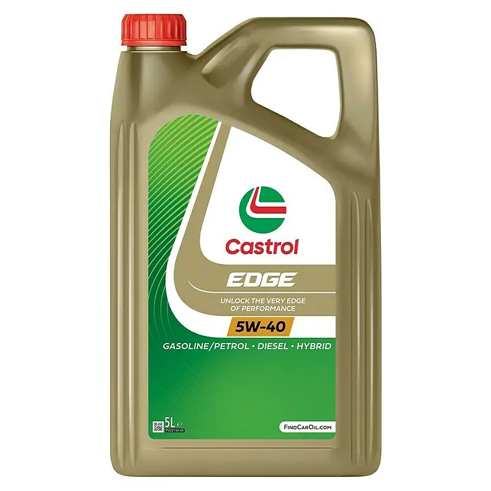 Castrol Edge Motoröl - 5W-40, C3, 5.000 ml - Eine Flasche Castrol Edge 5W-40 Motoröl für Benzin-, Diesel- und Hybridfahrzeuge. Sorgt für optimale Leistung und Schutz.