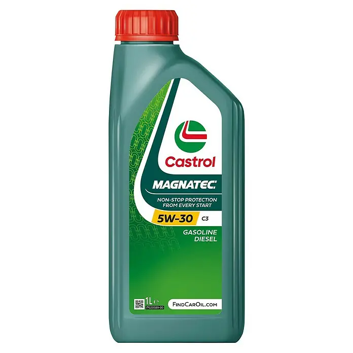Castrol Magnatec Hochleistungsmotorenöl Stop-Start 5W-30 - 1 l - Eine Flasche Castrol Magnatec 5W-30 C3 Motoröl, geeignet für Benzin- und Dieselmotoren und bietet Non-Stop-Schutz von jedem Start an.