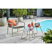 Sunfun Loungemöbel-Set Solo Rope/Sarah (4 -tlg., Aluminium/Polyrattan/Stahl, Light-Greige) | BAUHAUS