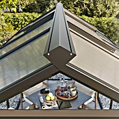 KGT Gewächshaus Novum III (Außenmaß inkl. Dachüberstand (B x T): 273 x 208 cm, Material Seitenwand: Glas, 4 mm, Tannengrün) | BAUHAUS