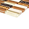 Mosaikfliese Stäbchen Crystal Mix XCM SM83 (32,2 x 31 cm, Beige/Braun, Glänzend)