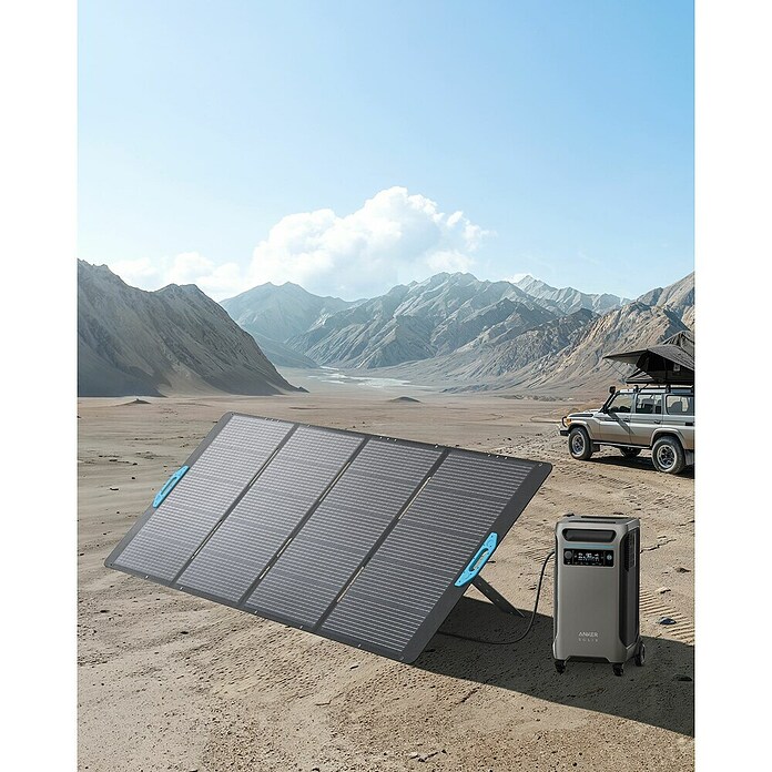 Anker Solix Solarmodul PS400 tragbar (Nennleistung: 400 W, L x B x H: 254 x 99 x 5 cm) | BAUHAUS
