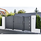 Soncost Gartentor CL06 (Aluminium, Strukturiert, Maße B x H: 300 x 180/200/180 cm)