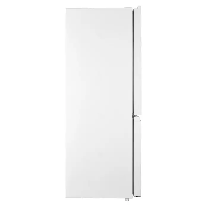 PKM Kühl-Gefrierkombination KG 218.4 W - Nutzinhalt Gesamt: 175 l, 56,2 x 49,5 x 143 cm, Weiß - Ein hochformatiges Bild eines weißen Kühl-/Gefrierschranks. Das Gerät hat eine glatte, moderne Oberfläche und ist für den Einbau in eine Küche konzipiert.