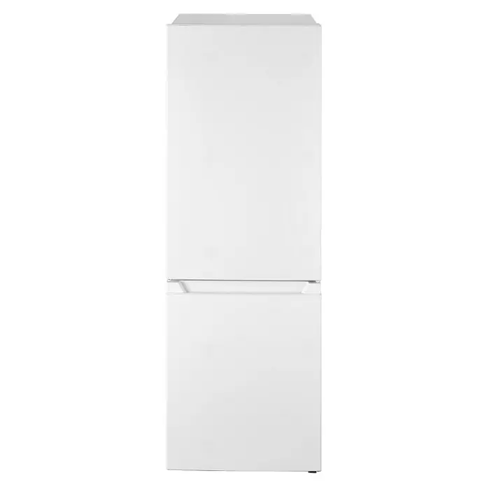 PKM Kühl-Gefrierkombination KG 218.4 W - Nutzinhalt Gesamt: 175 l, 56,2 x 49,5 x 143 cm, Weiß - Ein schlichter, weißer Kühl- und Gefrierschrank mit zwei Türen, ideal für moderne Küchen, bietet viel Stauraum und ein zeitloses Design.