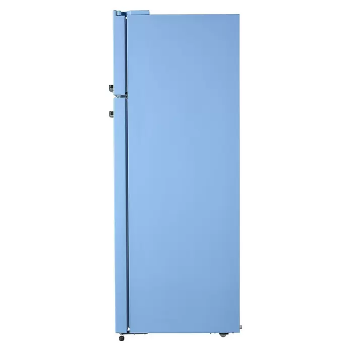 PKM Kühl-Gefrierkombination GK210 2 LB - Nutzinhalt Gesamt: 206 l, 54,5 x 54 x 143 cm, Hellblau - Moderner hellblauer zweitüriger Kühlschrank.
