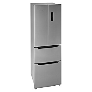 Wolkenstein Kühl-Gefrierkombination FD351.4A NF IX (Nutzinhalt Gesamt: 320 l, 68,5 x 63,5 x 185,5 cm, Inox)