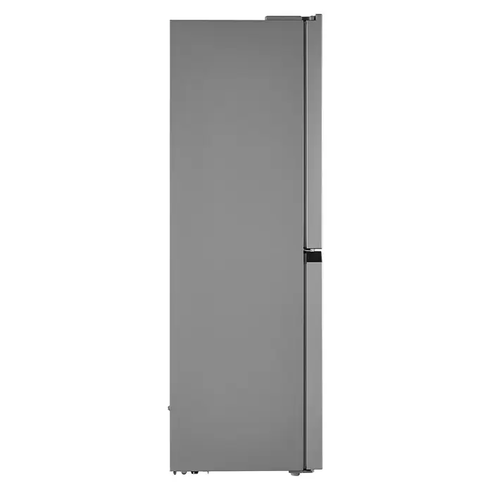 Wolkenstein Kühl-Gefrierkombination WCD362NFDEIX - Nutzinhalt Gesamt: 362 l, 62 x 79 x 180 cm, Inxo-Design - Silbergrauer Kühlschrank mit Gefrierfach unten und zwei Türen.