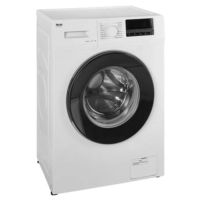 PKM WA7-ES1416DAI Lavatrice 7 kg | Caricamento frontale | 1400 rpm | Motore BLDC | 16 programmi | Funzione Eco 40 – 60 | Tempo di avvio fino a 24 ore | Controllo della circolazione | Classe di