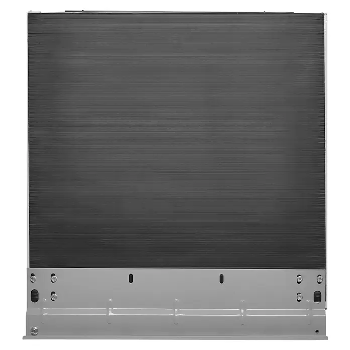 PKM Kühl-Gefrierkombination KS82.3EUB - Nutzinhalt Gesamt: 83 l, 54,5 x 50 x 82,1 cm, Weiß - Dunkelgrauer HVAC-Verdampfer mit hellgrauem Metall-Montagesockel.
