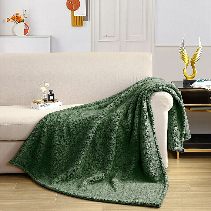 Manta Lucerna (Verde, 230 x 170 cm, 100% poliéster) | BAUHAUS