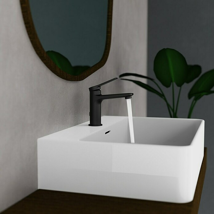 Camargue Wastafelkraan Liana (Zwart, Mat) | BAUHAUS