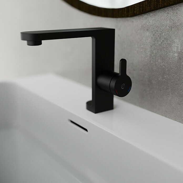 Camargue Wastafelkraan Stilo (Zwart, Mat) | BAUHAUS