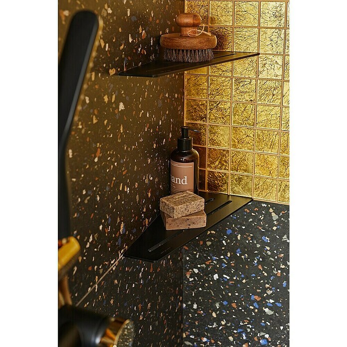 Mosaikfliese Quadrat Crystal Uni XCM 8GO25 (30 x 30 cm, Gold, Glänzend)