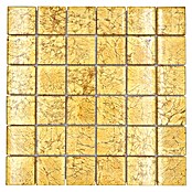 Mosaikfliese Quadrat Crystal Uni XCM 8GO25 (30 x 30 cm, Gold, Glänzend)