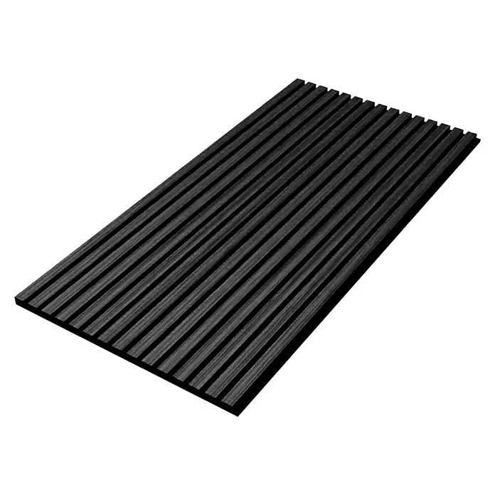 Sonido Akustikpaneel Elements - Black Oak, L x B x S: 1.200 x 560 x 18 mm - Schwarze gerippte Gummimatte für sicheren Halt und Schutz. Ideal für Werkstatt, Garage oder als Antirutschmatte im Auto.