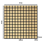 acous Akustikpaneel Blockbuster (Eiche hellbraun, 610 x 610 x 10,3 mm, 4 Stk.) | BAUHAUS
