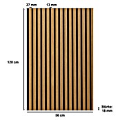 Sonido Akustikpaneel Elements (Oiled Oak, L x B x S: 1 200 x 560 x 18 mm) | BAUHAUS