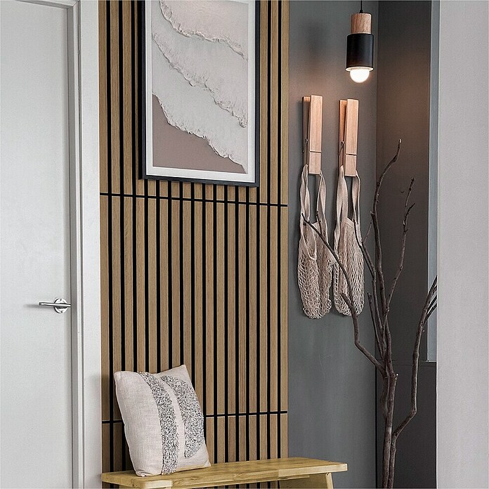 acous Akustikpaneel Compact (Eiche rustikal, L x B x S: 2 440 x 305 x 10,3 mm, 2 Stk.) | BAUHAUS