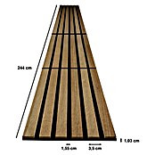 acous Akustikpaneel Compact (Eiche rustikal, 2.440 x 305 x 10,3 mm, 2 Stk.) | BAUHAUS