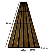 acous Akustikpaneel Compact (Eiche dunkel, 2.440 x 305 x 10,3 mm, 2 Stk.) | BAUHAUS