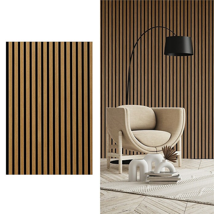 Sonido Akustikpaneel Elements (Oiled Oak, L x B x S: 1 200 x 560 x 18 mm) | BAUHAUS