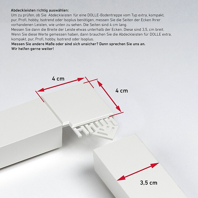 Dolle Abdeckleiste (120 x 70 cm, Passend für: Dolle Bodentreppen Pur, Easy Loft, Easy Loft Pro, Kompakt, Isotrend) | BAUHAUS