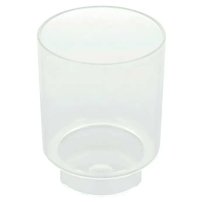Keuco City Zahnputzbecher - Durchmesser: 5,2 cm, Acryl - Klarer Lampenschirm aus Glas für eine elegante Beleuchtung. Perfekt, um jedem Raum einen Hauch von Stil zu verleihen.