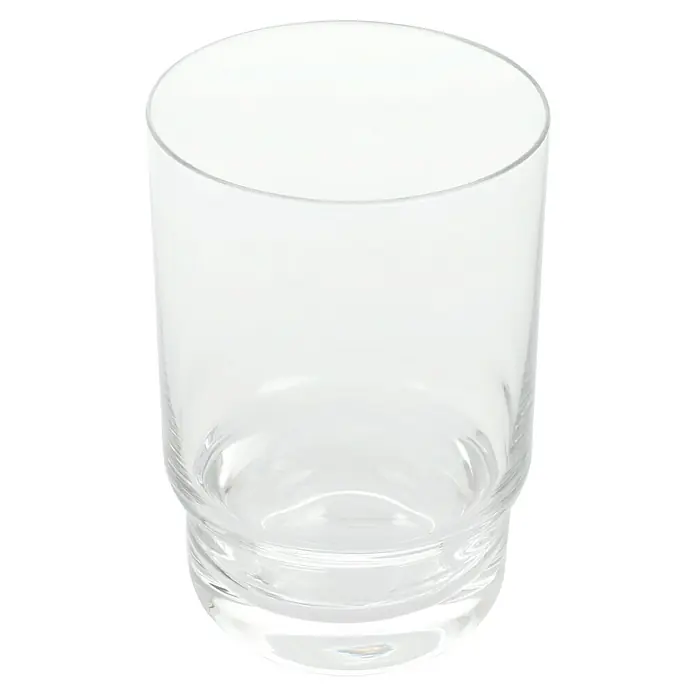 Keuco Collection Moll Zahnputzglas - Durchmesser: 74 mm, Kristallglas - Klares Trinkglas mit dickem Boden, ideal für Cocktails oder Wasser, minimalistisches Design, hohe Qualität für den täglichen Gebrauch.