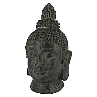 Buddhakopf Padma (42 x 38 x 77 cm, Schwarz)