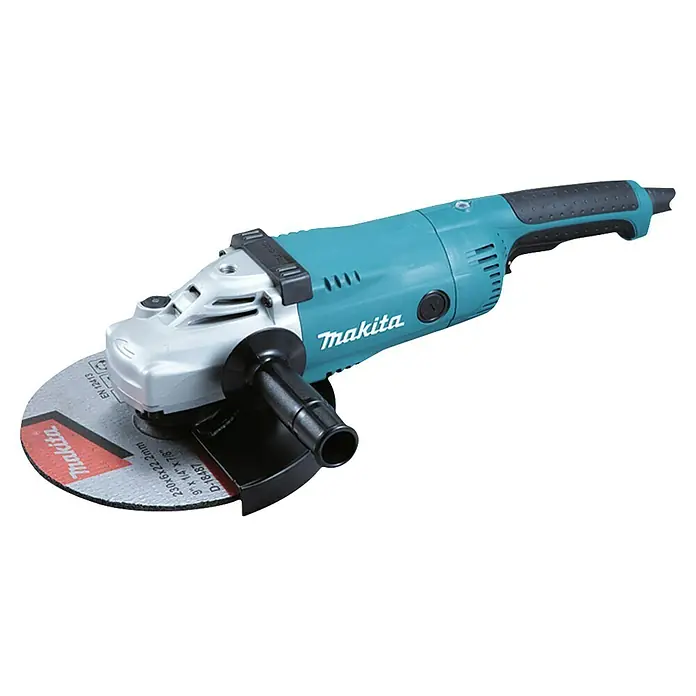 Makita Elektro-Winkelschleifer GA 9020 RF - 2.200 W, Durchmesser Scheibe: 230 mm, Leerlaufdrehzahl: 6.600 U/min - Makita Winkelschleifer mit Schleifscheibe, ideal für Trenn- und Schleifarbeiten.