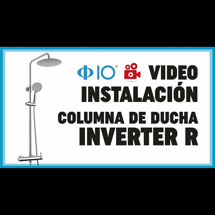 IO Inverter R Sistema de ducha (Grifo monomando, Distancia entre orificios: 15 cm, Número de tipos de chorro: 3 ud., Negro) | BAUHAUS
