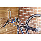 Mottez Doble gancho de pared (Apto para: 1 bicicleta, Funda de plástico)