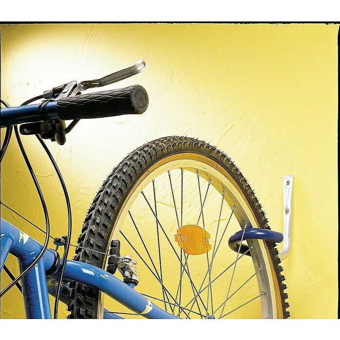 Mottez Fahrrad-Wandhaken (Geeignet für: 1 Fahrrad, Kunststoff-Überzug)