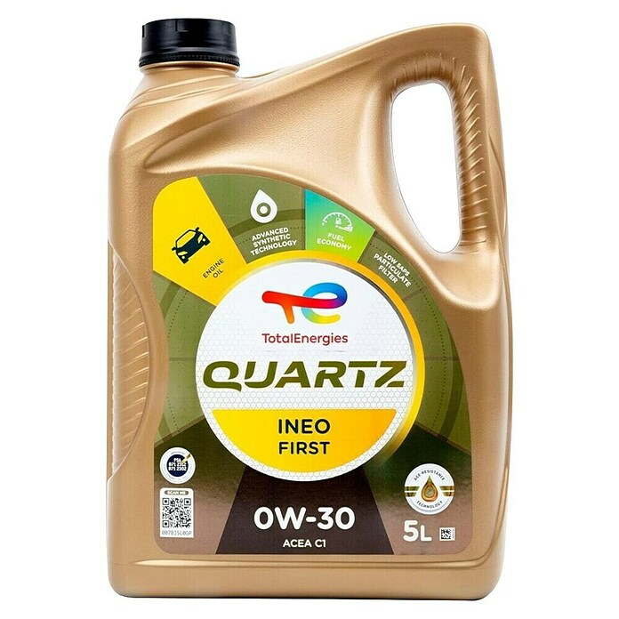 Total Energies Aceite para motor Quartz 9000 (5W-30, C2, 5 l) | BAUHAUS
