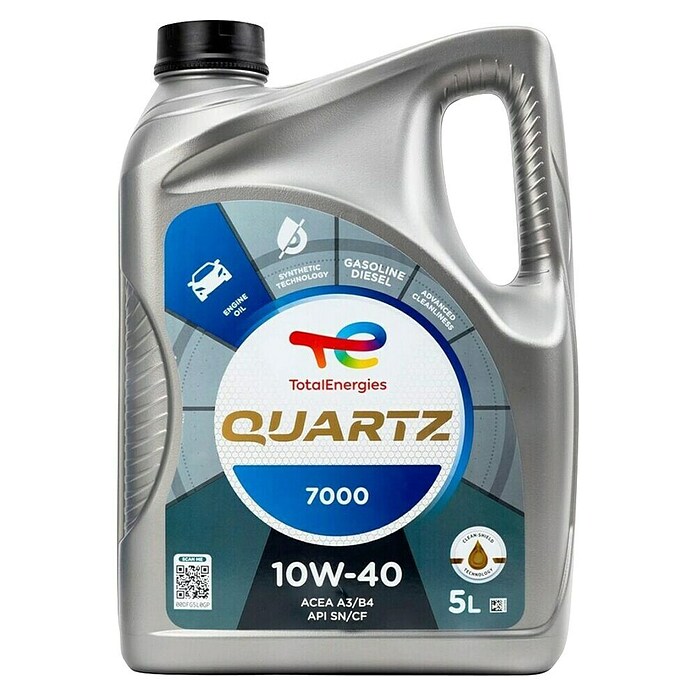Total Energies Aceite para motor Quartz 7000 (10W-40, A3/B4, 5 l) | BAUHAUS