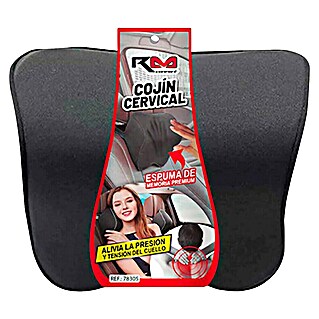 Rolmovil Almohada cervical Memory Foam (Espuma de poliuretano, Negro)