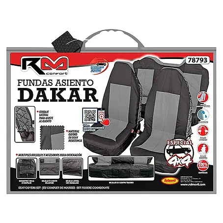 Rolmovil Confort Funda para asientos de coche Dakar
