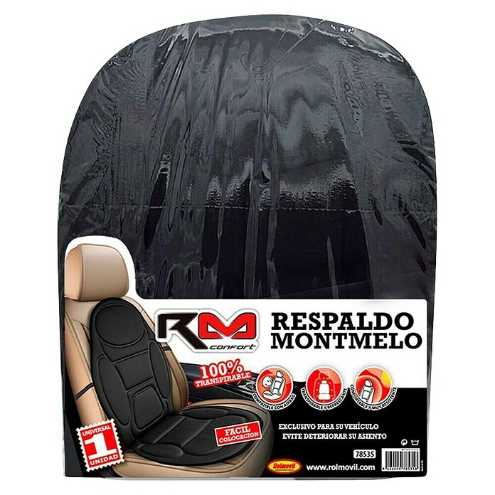 Rolmovil Respaldo Montmeló (Negro, Poliéster) | BAUHAUS