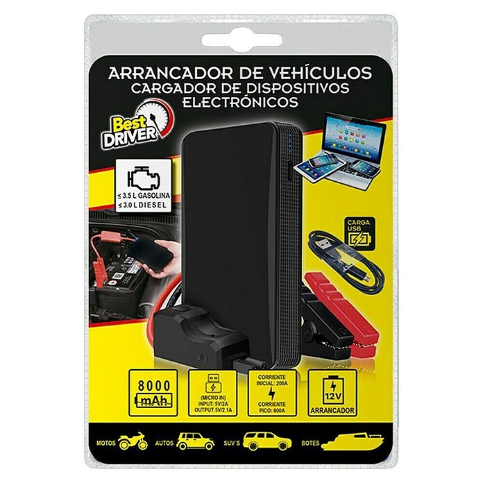 Rolmovil Kit de arranque Power Jump (12 V, 800 mAh, Corriente máx. de carga: 350 A) | BAUHAUS
