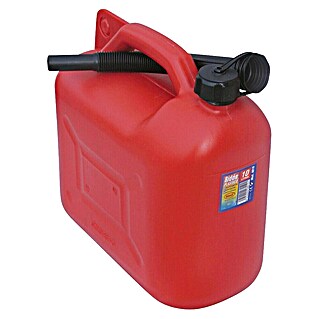 Bidón para carburante (10 l, Rojo/Negro)