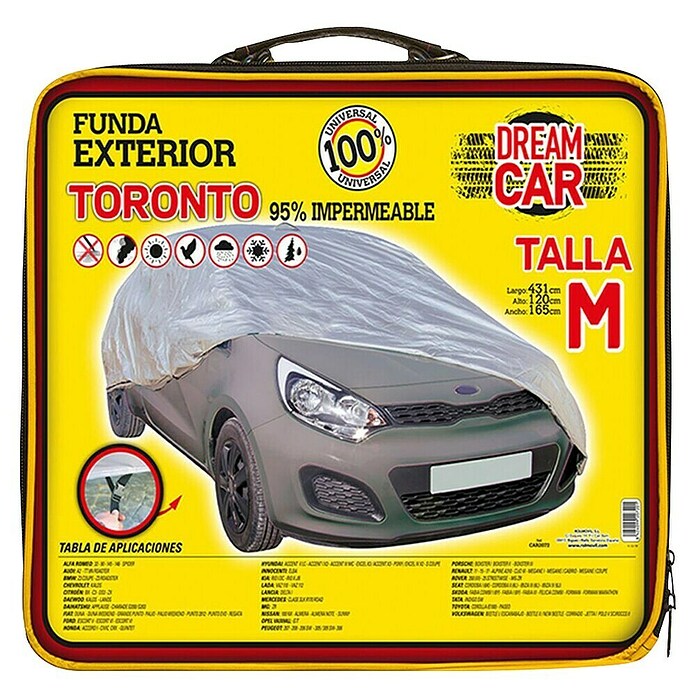 Funda para coche Toronto (M, Gris) | BAUHAUS