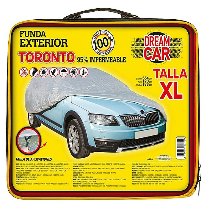 Rolmovil Funda para coche Toronto (XL, Gris) | BAUHAUS