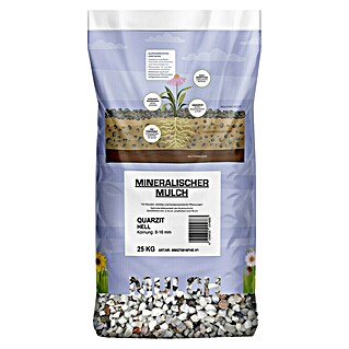 Min2C Mulch Mineralisch (Hell, Körnung: 8 mm - 16 mm, 25 kg)